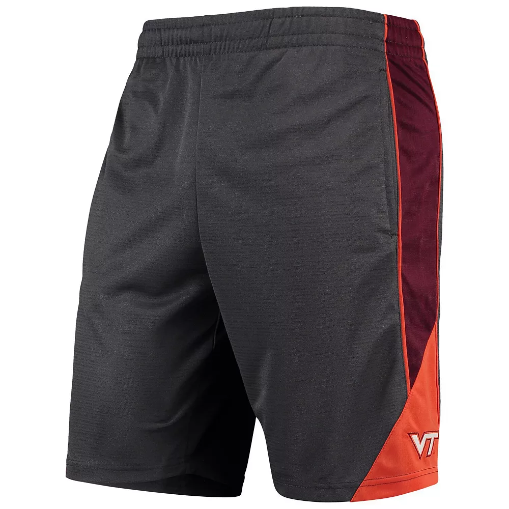 Men's Colosseum Charcoal Virginia Tech Hokies Turnover Team Shorts - Image 2