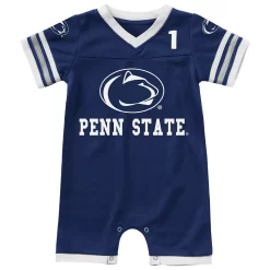 Infant Colosseum Navy Penn State Nittany Lions Bumpo Football Romper
