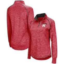 Women's Colosseum Scarlet Nebraska Huskers Bikram Quarter-Zip Pullover Jacket