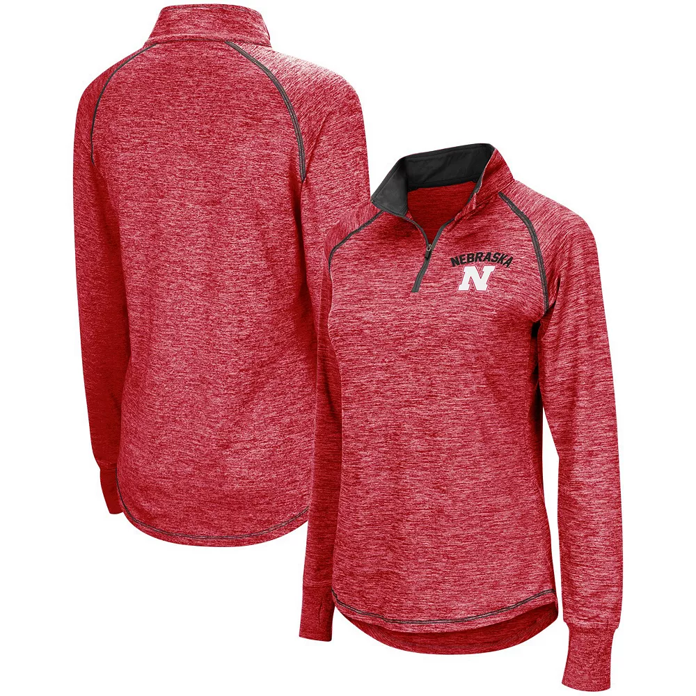 Women's Colosseum Scarlet Nebraska Huskers Bikram Quarter-Zip Pullover Jacket - Image 2