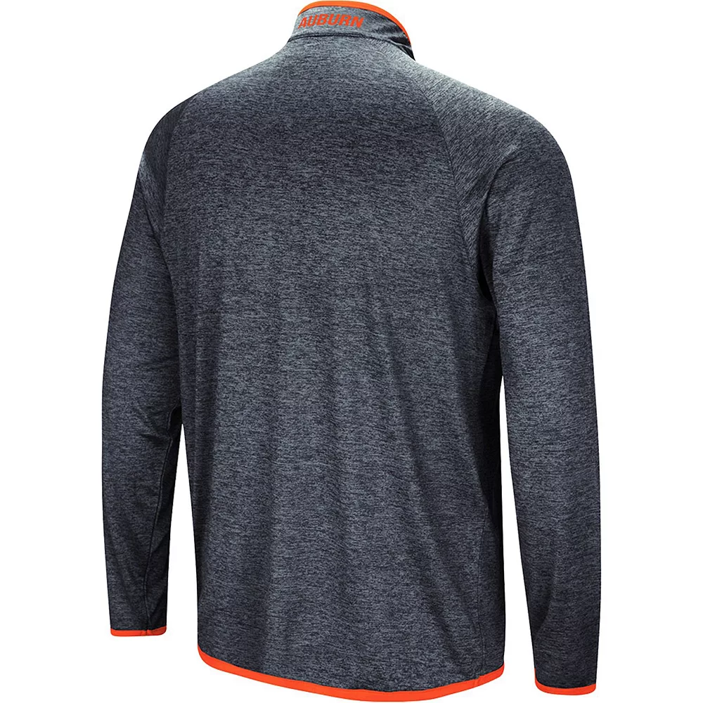 Men's Colosseum Navy Auburn Tigers Amnesia Quarter-Zip Pullover Jacket - Image 4