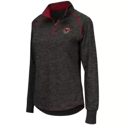 Women's Colosseum Black Boston College Eagles Bikram Quarter-Zip Pullover Jacket