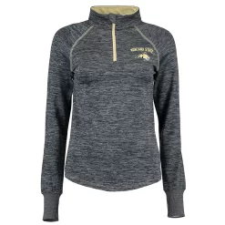 Women's Colosseum Navy Montana State Bobcats Bikram Quarter-Zip Long Sleeve Jacket