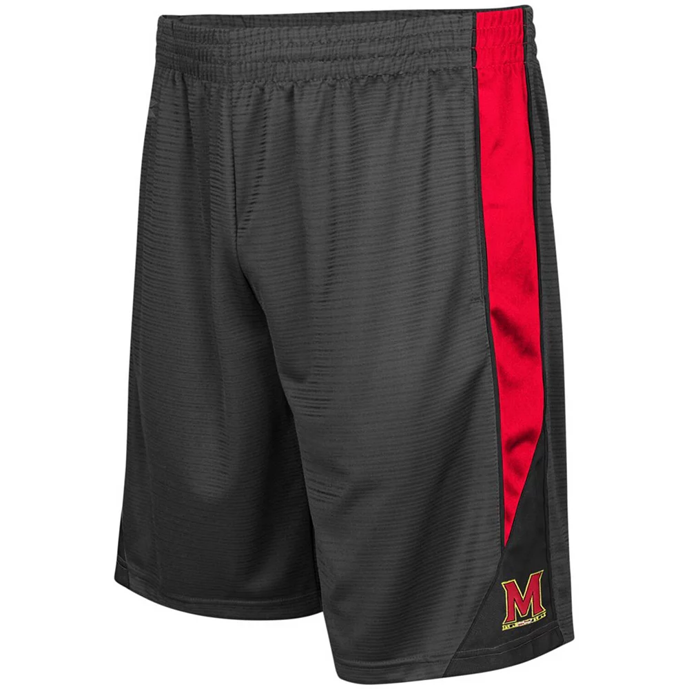 Men's Colosseum Charcoal Maryland Terrapins Turnover Team Shorts - Image 2