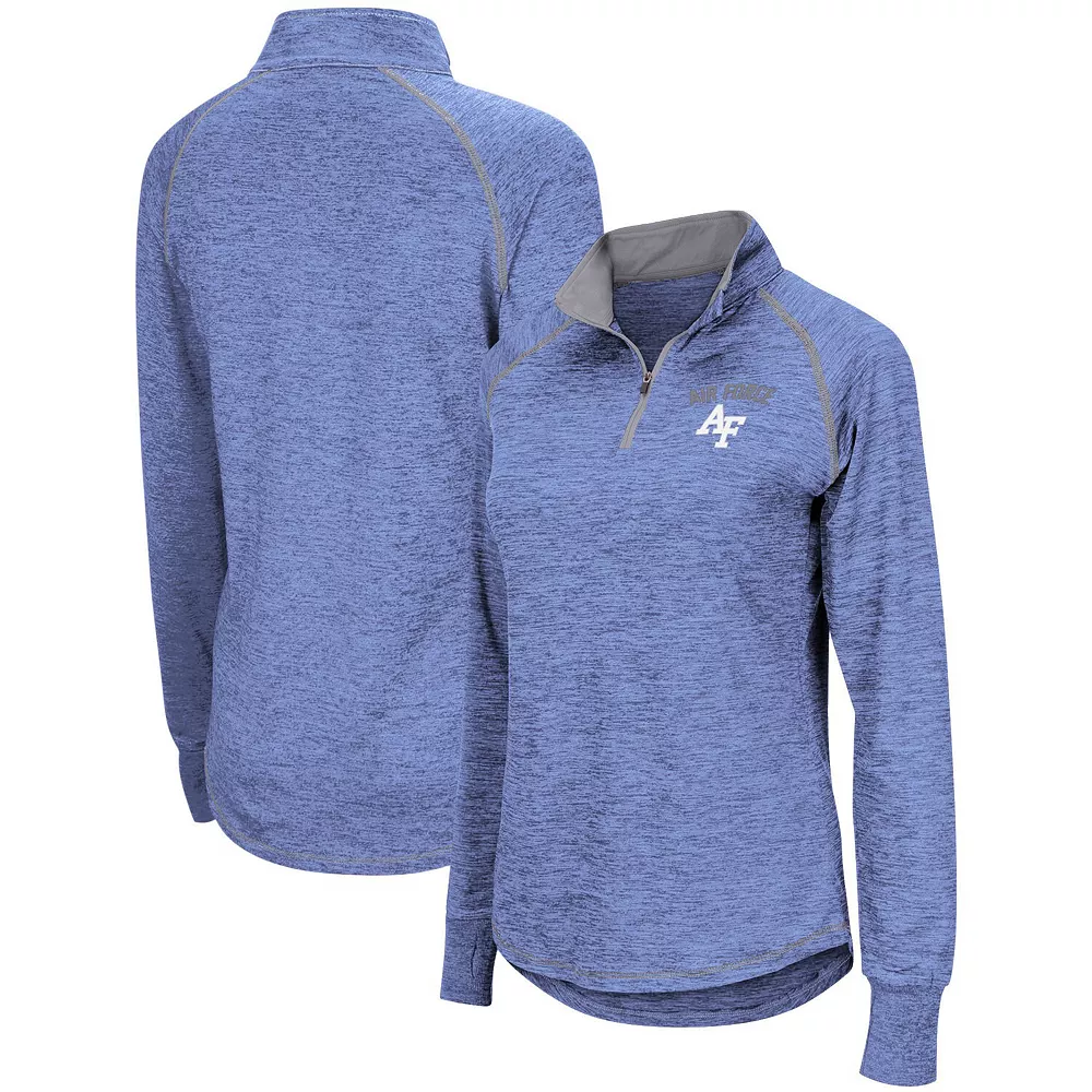 Women's Colosseum Royal Air Force Falcons Bikram Quarter-Zip Pullover Jacket