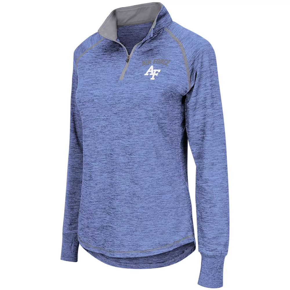 Women's Colosseum Royal Air Force Falcons Bikram Quarter-Zip Pullover Jacket - Image 3