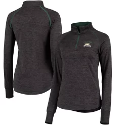 Women's Colosseum Black Ohio Bobcats Bikram Quarter-Zip Jacket
