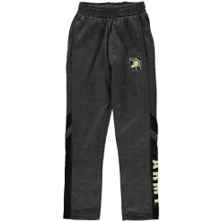 Youth Colosseum Heathered Charcoal Army Black Knights Fleece Pants