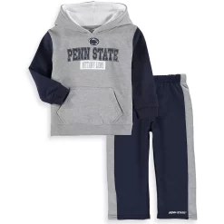 Toddler Colosseum Heathered Gray/Navy Penn State Nittany Lions Back To School Fleece Hoodie And Pant Set