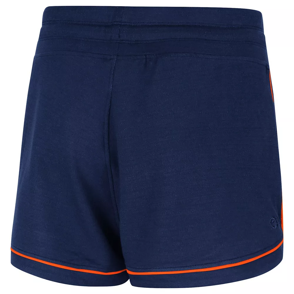 Women's Colosseum Navy Syracuse Orange Lil Sebastian Tri-Blend Shorts - Image 4