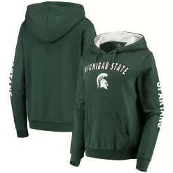Women's Colosseum Green Michigan State Spartans Loud And Proud Pullover Hoodie