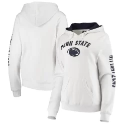 Women's Colosseum White Penn State Nittany Lions Loud And Proud Pullover Hoodie