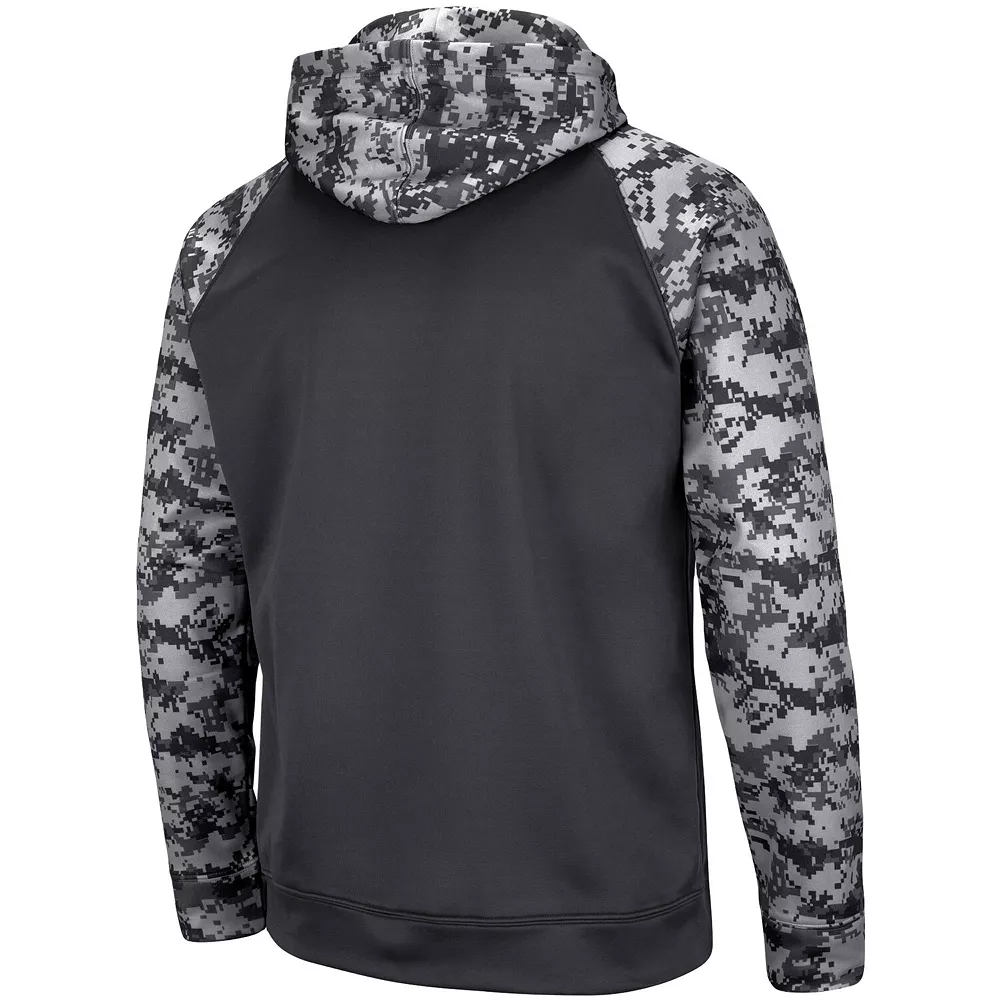 Men's Colosseum Charcoal Penn State Nittany Lions OHT Military Appreciation Digi Camo Big & Tall Pullover Hoodie - Image 4