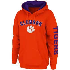 Women's Colosseum Orange Clemson Tigers Loud And Proud Pullover Hoodie