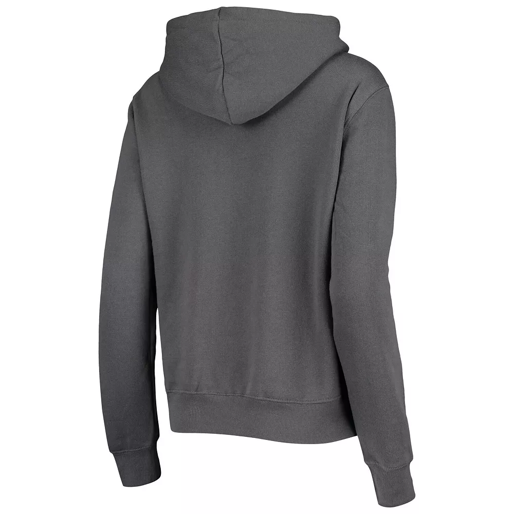 Women's Colosseum Charcoal Alabama Crimson Tide Loud And Proud Pullover Hoodie - Image 4