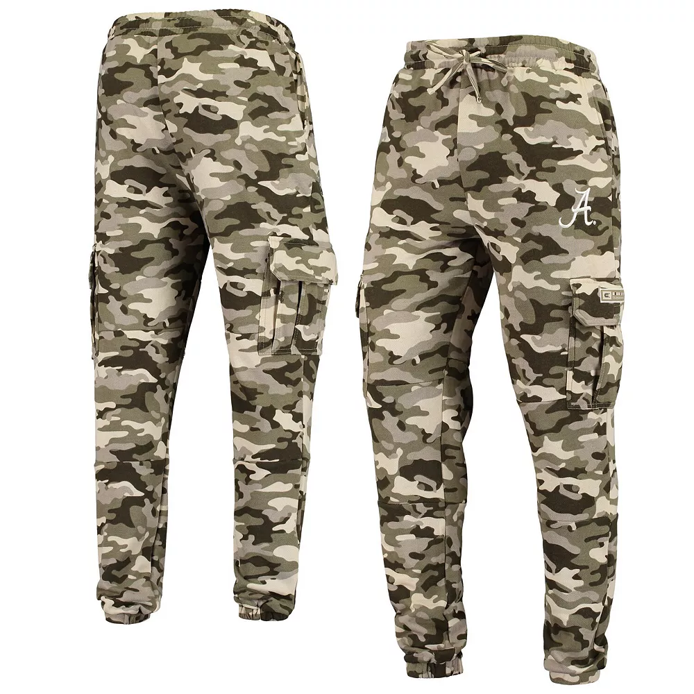 Men's Colosseum Camo Alabama Crimson Tide OHT Military Appreciation Code Fleece Pants - Image 2