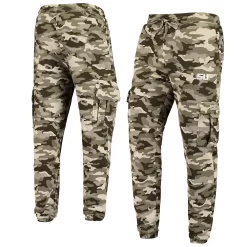 Men's Colosseum Camo LSU Tigers OHT Military Appreciation Code Fleece Pants
