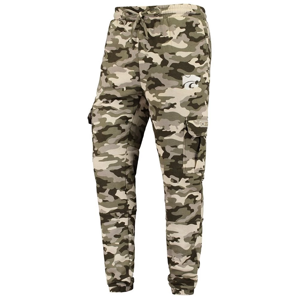 Men's Colosseum Camo Kansas State Wildcats OHT Military Appreciation Code Fleece Pants - Image 3