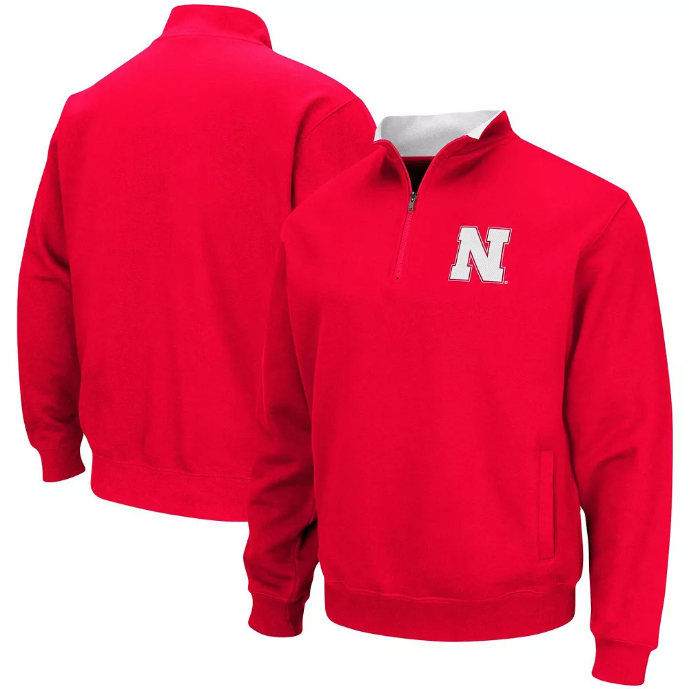 Men's Colosseum Scarlet Nebraska Huskers Big & Tall Tortugas Quarter-Zip Jacket - Image 2