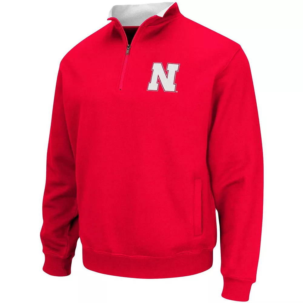 Men's Colosseum Scarlet Nebraska Huskers Big & Tall Tortugas Quarter-Zip Jacket - Image 3