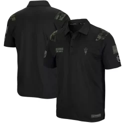 Men's Colosseum Black Arizona State Sun Devils OHT Military Appreciation Sierra Polo