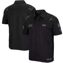 Men's Colosseum Black UCLA Bruins OHT Military Appreciation Sierra Polo