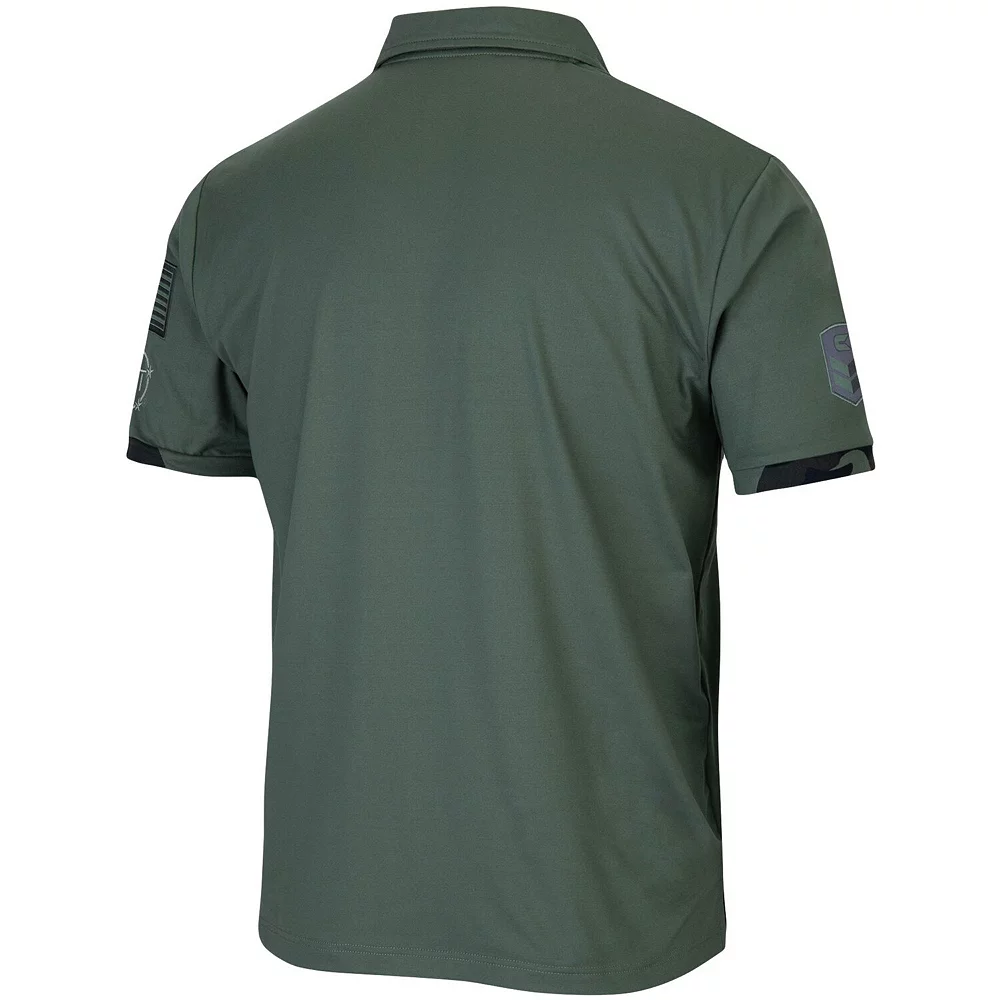 Men's Colosseum Green Arizona State Sun Devils OHT Military Appreciation Echo Polo - Image 4