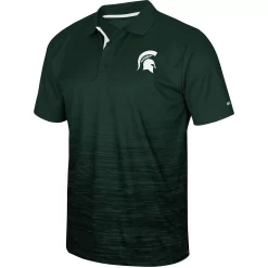 Men's Colosseum Green Michigan State Spartans Marshall Polo