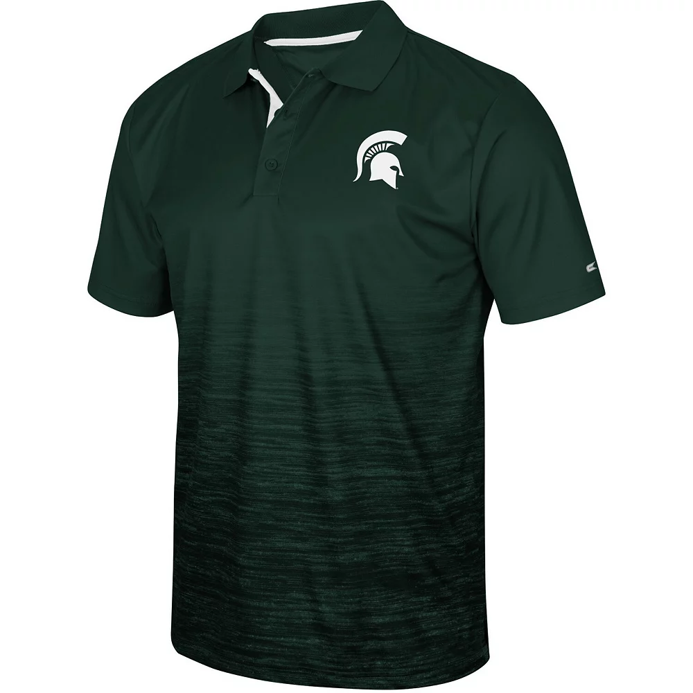 Men's Colosseum Green Michigan State Spartans Marshall Polo