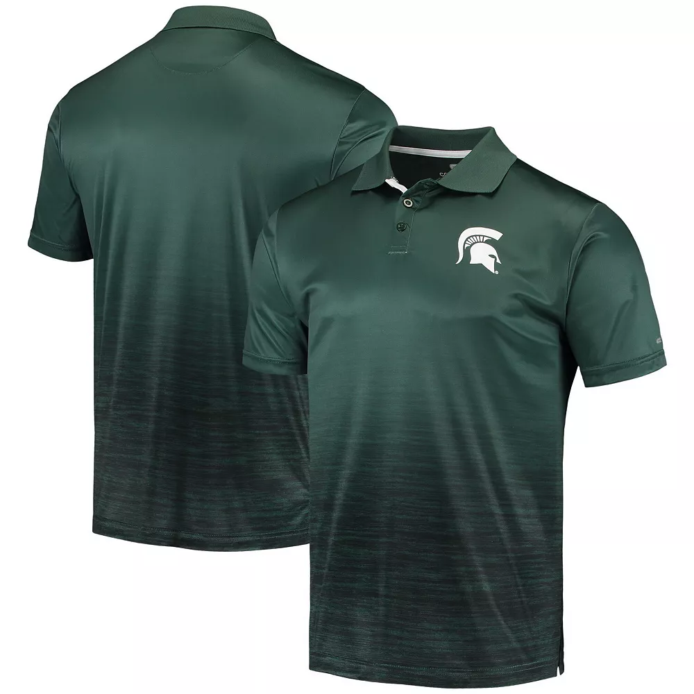 Men's Colosseum Green Michigan State Spartans Marshall Polo - Image 2
