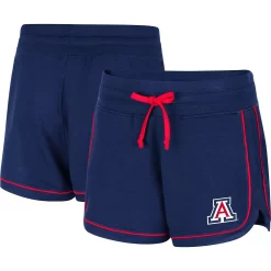Women's Colosseum Heathered Navy Arizona Wildcats Lil Sebastian Tri-Blend Shorts