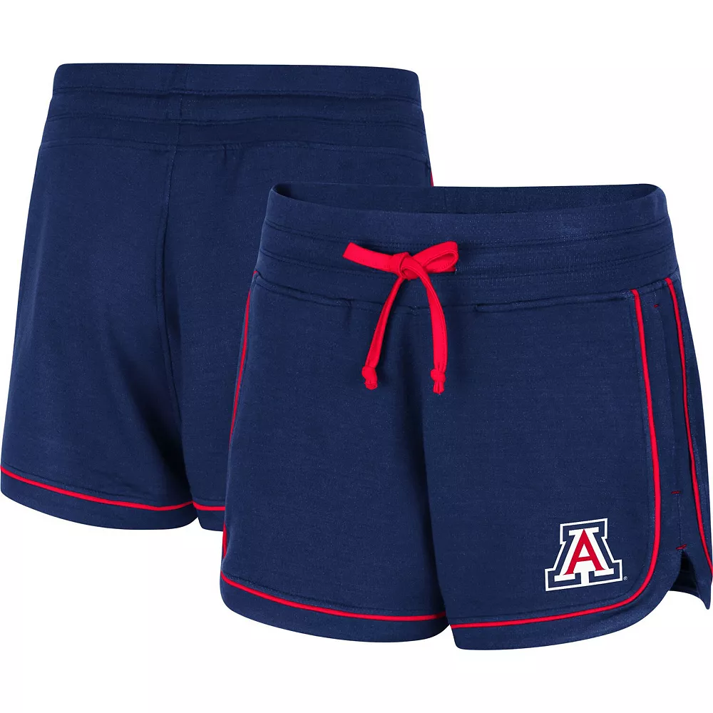 Women's Colosseum Heathered Navy Arizona Wildcats Lil Sebastian Tri-Blend Shorts