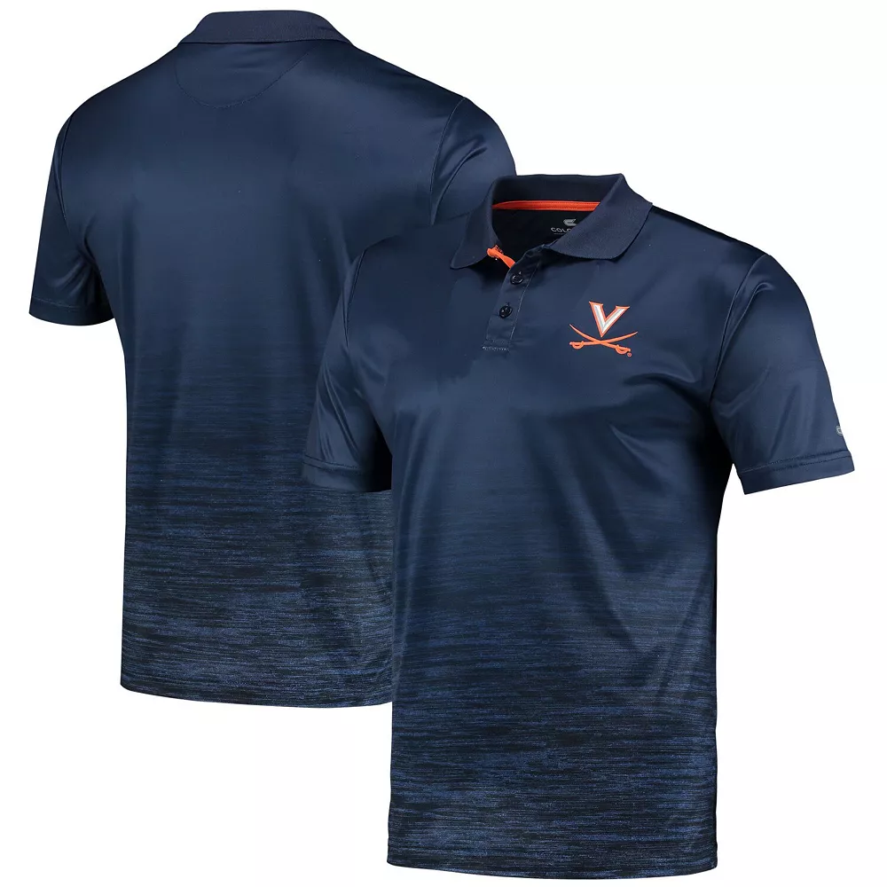 Men's Colosseum Navy Virginia Cavaliers Marshall Polo - Image 2