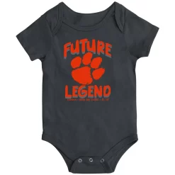 Newborn & Infant Colosseum Black Clemson Tigers Core Bodysuit