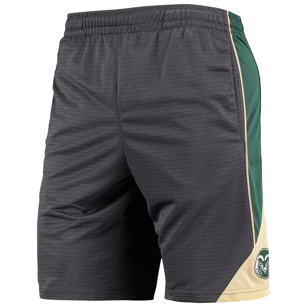 Men's Colosseum Charcoal Colorado State Rams Team Turnover Shorts - Image 3