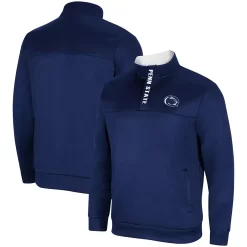Men's Colosseum Navy Penn State Nittany Lions No Tomorrow Quarter-Zip Jacket
