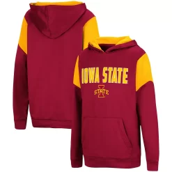 Youth Colosseum Cardinal Iowa State Cyclones VF Cut Sew Pullover Hoodie