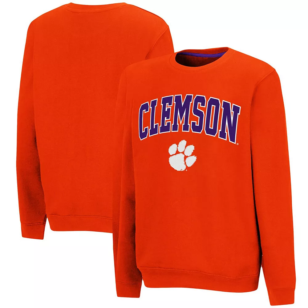 Youth Colosseum Orange Clemson Tigers Campus Pullover Sweatshirt - Image 2