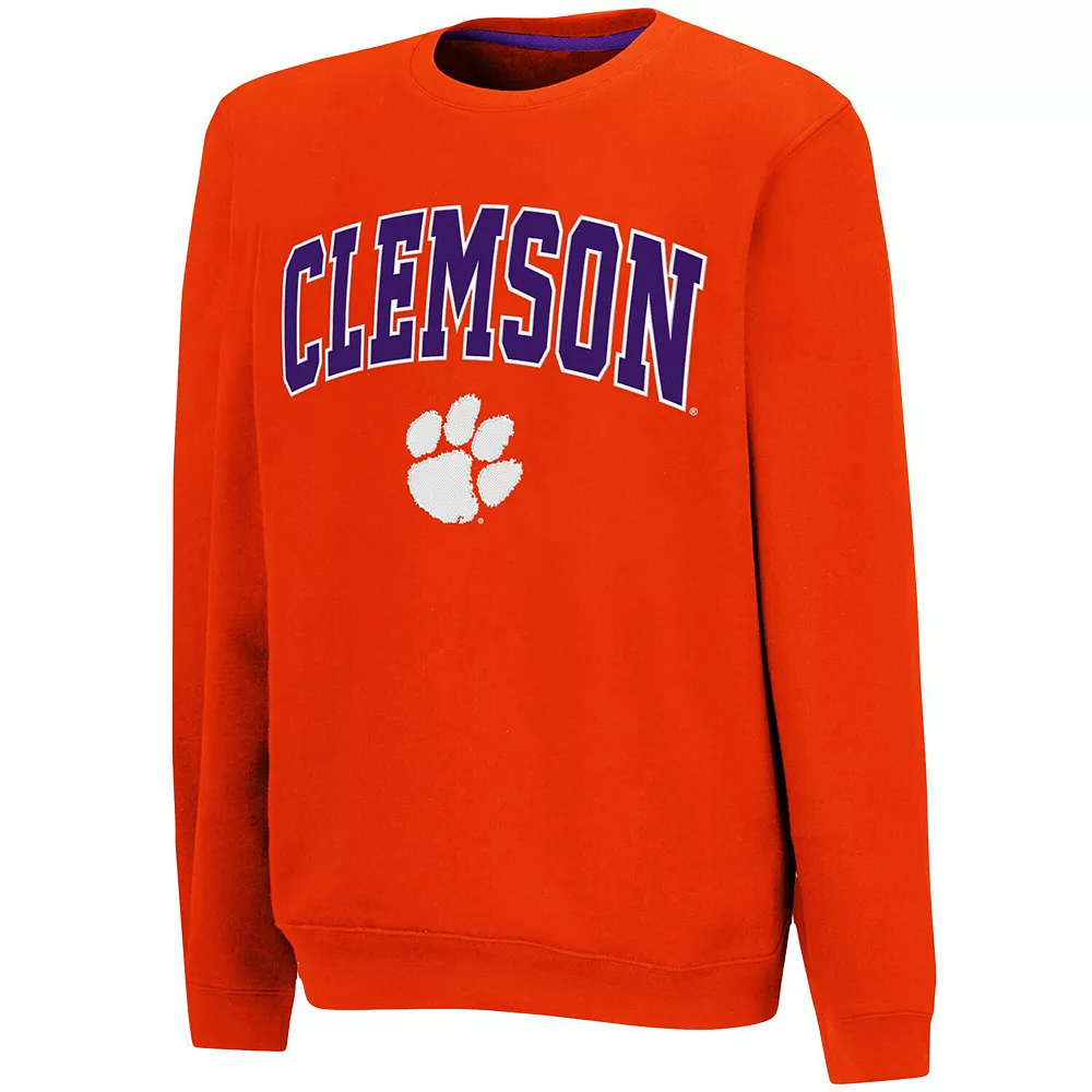 Youth Colosseum Orange Clemson Tigers Campus Pullover Sweatshirt - Image 3