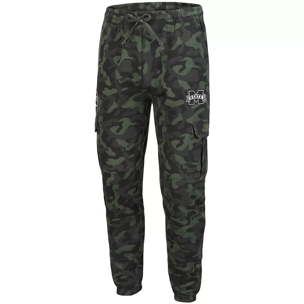 Men's Colosseum Camo Mississippi State Bulldogs Logo OHT Military Appreciation Code Fleece Pants - Image 3
