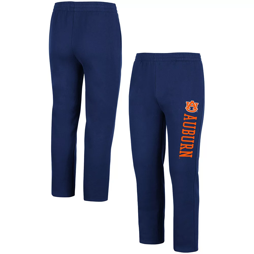 Men's Colosseum Navy Auburn Tigers Fleece Pants - Image 2