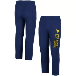 Men's Colosseum Navy West Virginia Mountaineers Fleece Pants