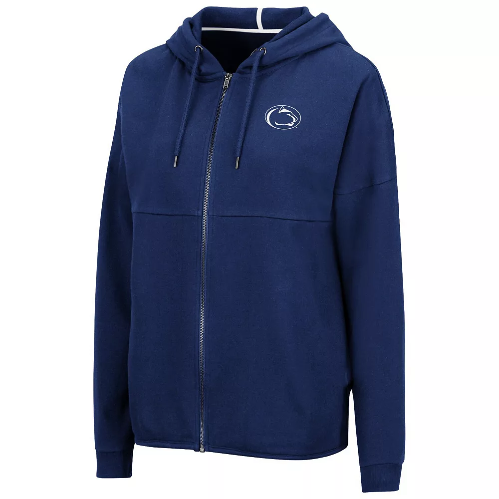 Women's Colosseum Navy Penn State Nittany Lions Two-Hit Full-Zip Hoodie - Image 3