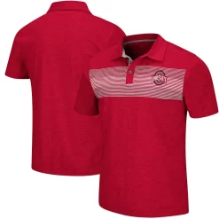 Men's Colosseum Scarlet Ohio State Buckeyes Logan Polo