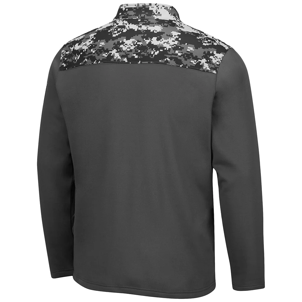 Men's Colosseum Charcoal Ole Miss Rebels OHT Military Appreciation Digi Camo Full-Zip Jacket - Image 4
