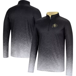 Men's Colosseum Black Colorado Buffaloes Walter Quarter-Zip Windshirt
