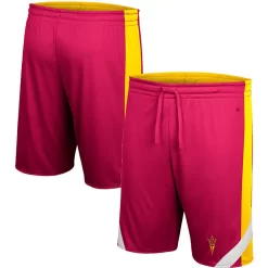 Men's Colosseum Maroon/Gold Arizona State Sun Devils Am I Wrong Reversible Shorts