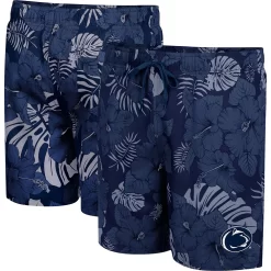 Men's Colosseum Navy Penn State Nittany Lions The Dude Swim Shorts