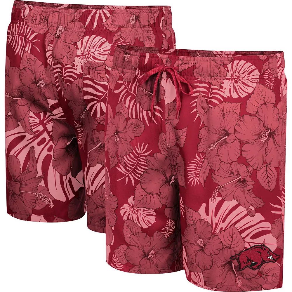 Men's Colosseum Cardinal Arkansas Razorbacks The Dude Swim Shorts - Image 2