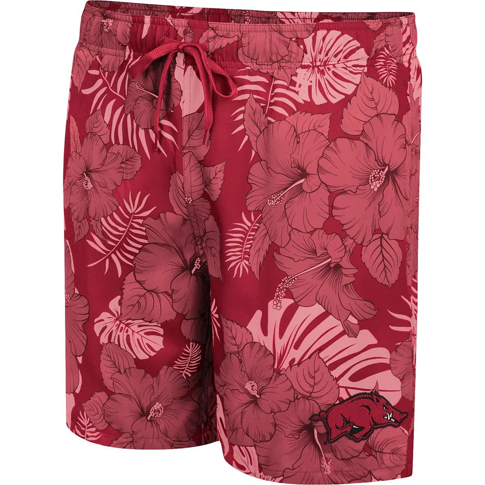 Men's Colosseum Cardinal Arkansas Razorbacks The Dude Swim Shorts - Image 3